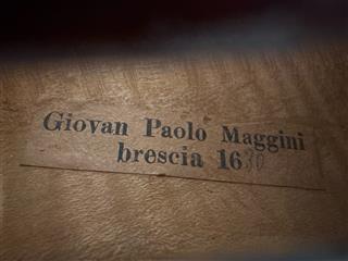 Antique Violin Labeled Giovan Paolo Maggini Brescia 1630 4/4